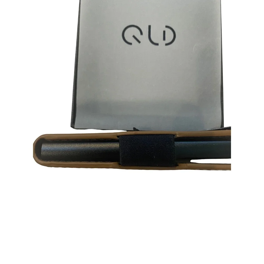 QLD Mens Minimalist Pop Up Wallet Brown Faux Leather Card Holder‎ Money Clip